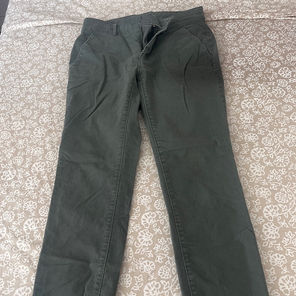 LOFT Sage Green Straight cut Jeans Denim